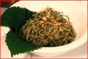 Pasta With Korean Kkaenip (perilla) Pesto