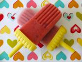 Homemade Strawberry Popsicles 