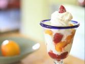 Peach And Raspberry Parfait