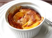 Basil Peach Pepper Parmesan Cobbler