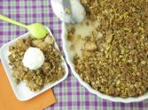 Thanksgiving Dessert Pear Pistachio Crisp