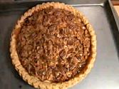 Chocolate And Nut Pie With Bourbon Cream
