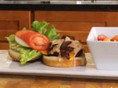 Peppered Grilled Hamburger With Special Sauce