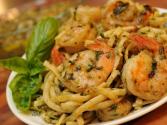 Pesto, Pasta And Shrimp