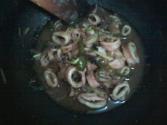 Stir-fried Squid With Chili And Basil Leaves