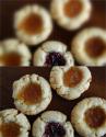 German Chocolate Thumbprint Cookies