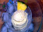 Homemade Pineapple Ice Cream 