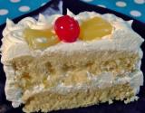 Pineapple Pastry With Microwave Eggless Sponge Cake
