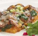 Basil Flavor Polenta With Vegetables