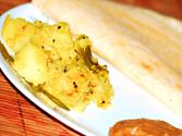 South Indian Poori Kilangu/potato Curry 