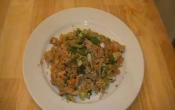 Stir Fried Cauliflower And Pork Rice