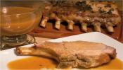 Pork Rib Roast With Apple Cider Gravy