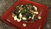 Potato Gnocchi Sauteed With Mushrooms, Kale And Bacon 