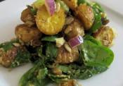 Potato Spinach Salad