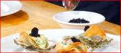 Potato Wrapped Oysters With Crab Bearnaise Sauce