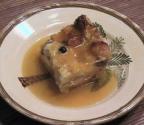 Puerto Rican Bread And Coconut Milk Pudding With Vanilla Sauce