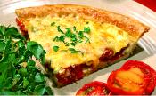 Tomato Bacon And Cheddar Quiche
