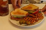 Quick Lunch Bacon Lettuce And Tomato Sandwich