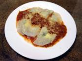 Shrimp Ravioli  With Tomato Vodka Cream Sauce