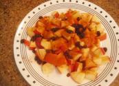 Raw And Organic Apple Raisin And Cinnamon Salad