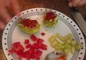 Raw Avocado Boats With Sprouts And Vegetable Filling