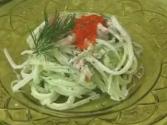 Raw Cucumber Pasta With Aioli Sauce