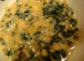 Raw  Vegetable Soup With Onion, Tomato, Garlic And Kale
