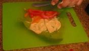 Raw Spinach And Vegetables Wrap With Spicy Sunflower Seed Cheese