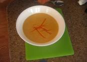 Raw Vegetable And Cashew Cheese Soup