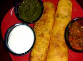 Rawa Dosa With Spaghetti