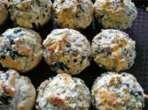 Spinach Kale Cheddar Biscuits