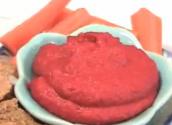 Kids Red Beet And White Bean Hummus