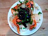 Seaweed Salad With Carrot And Diakon Ribbons