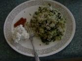 Stir Fried Cabbbage & Rice For A Quick Lunch