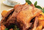 Roast Goose With Sage, Onion And Apple Stuffing