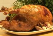 Roast Turkey Flambe With Oyster-and-pecan Dressing