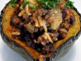 Bean Stuffed Acorn Squash