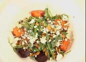 Roasted Beef Salad With Cheese And Pumpkin Seeds