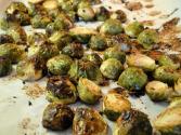 Roasted Brussels Sprouts With Shallots And Balsamic Vinegar