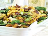 Roasted Cauliflower & Delicata Squash With Baby Spinach