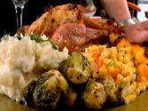 Roasted Cornish Game Hens With Cornbread Stuffing