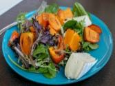 Roasted Persimmon & Brie Salad