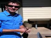 Saber Bottle Opening By Steven W  (don't Try This At Home)