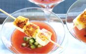 Saganaki Martini With Gin And Tomatoes
