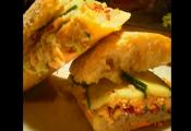Creamy Cucumber And Salmon Ciabatta Sandwich