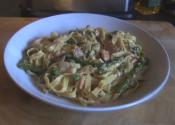 Quick Creamy Salmon Tagliatelle 