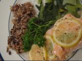 Poached Salmon With Basil Mayonnaise