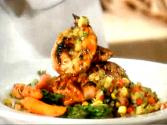 Post Oak Grill's Pan Seared Chipotle Honey Glazed Salmon 