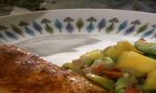 Peppered Mahi Fillet With Mango Salad