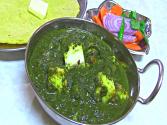 Sarson Ka Saag With Paneer - Mustard Spinach Curry With Indian Cheese